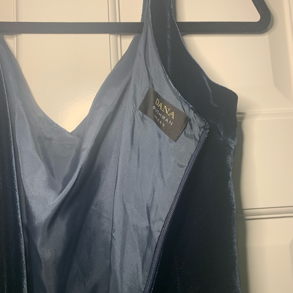 VINTAGE Blue Velvet Dress Dana Buchman - Picture 4 of 7